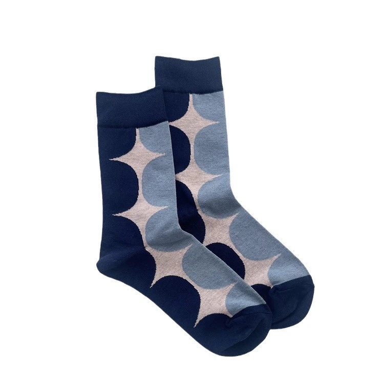 Chaussettes souples en coton pour hommes, respirantes, Crew A